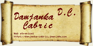 Damjanka Čabrić vizit kartica